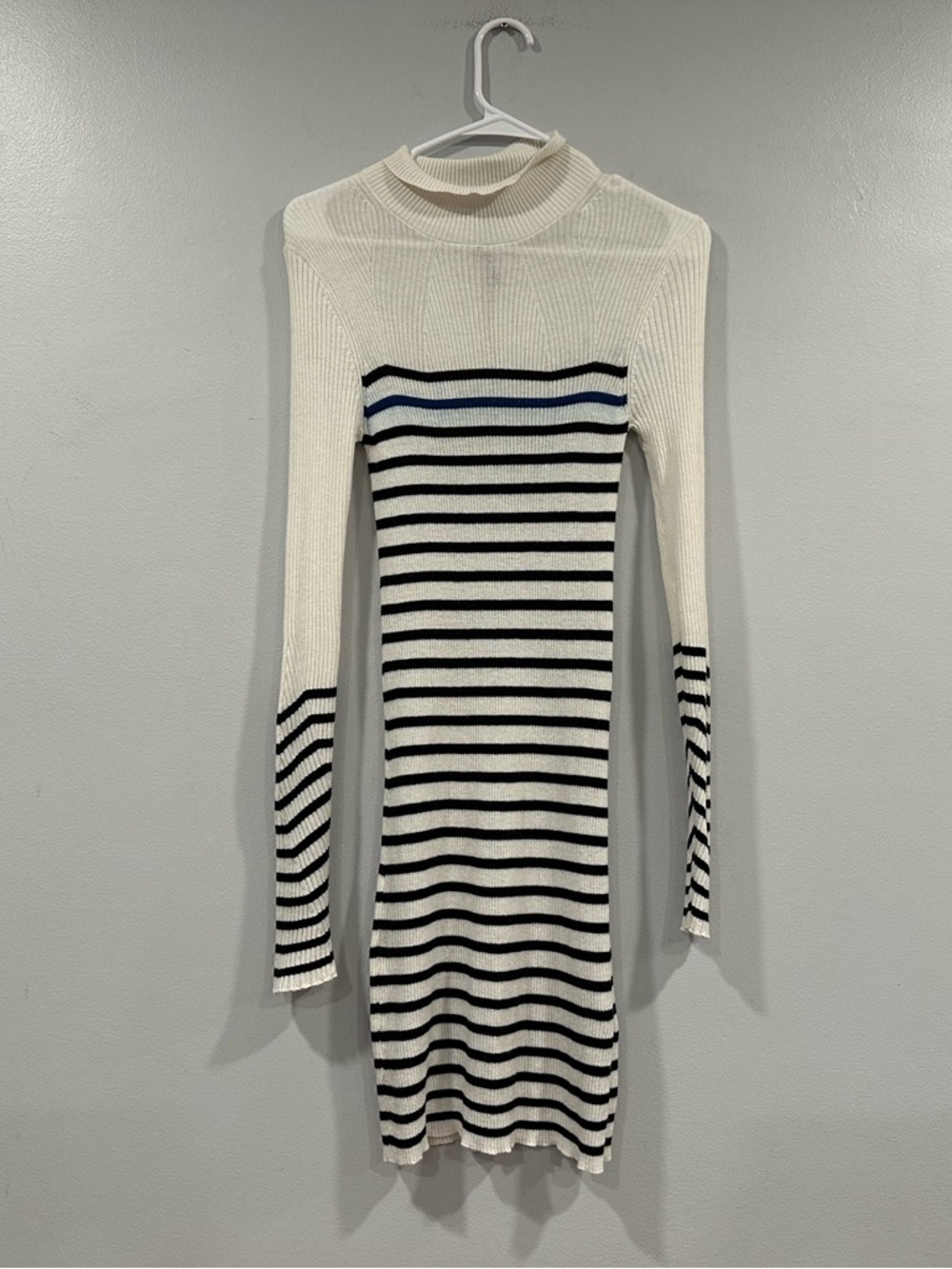 rag & bone Kate Turtleneck Striped Long Sleeve Dress Small S
